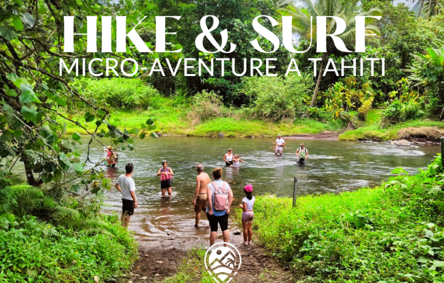 Microaventure Hike & Surf à Mahina – 1 journée